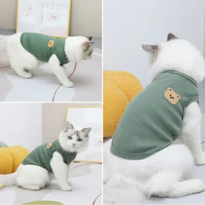 Summer Green Bear Pet Vest