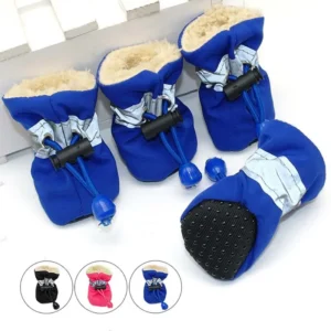 4pcs Antiskid Pet Shoes