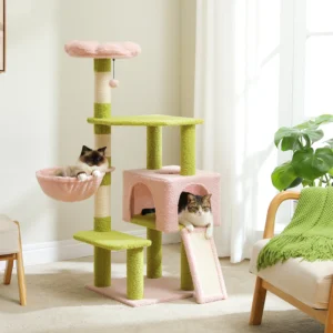 Cute Cat Condo  with Scratching Posts