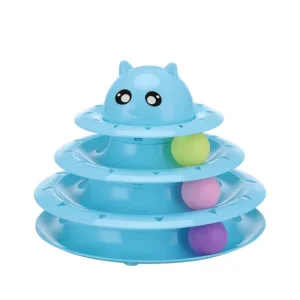 Interactive Cat Toy Tower with Laser & Catnip