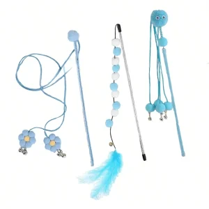 1pc/3pcs Blue Fairy Cat Teaser Wand