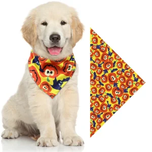 Halloween Dog Bandanas Dog Accessories for Small Large Dogs Cat Puppy Kerchief Pumpkin Skull Dogs Bandana 1Pc