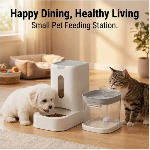 AllInOne Automatic Pet Feeder And Water Dispenser
