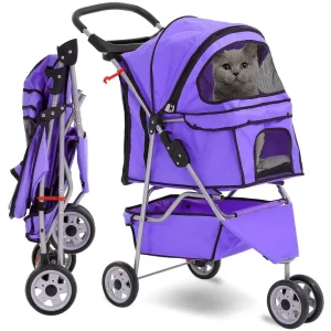 Folding Dog Stroller, Cat Strollers