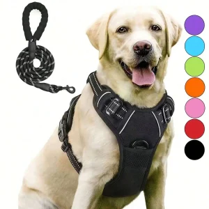 Reflective No-Pull Padded Large Dog Harness