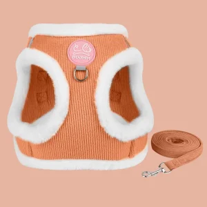 Warm Thick Fur Cat Harness Vest