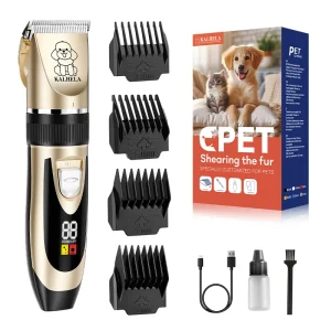 Clean Pet Grooming Scissors, LED Digital Display